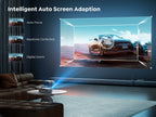 4K Home Theater Projector — Native 1080P, WiFi 6, Bluetooth 5.2, 500 ANSI Lumens