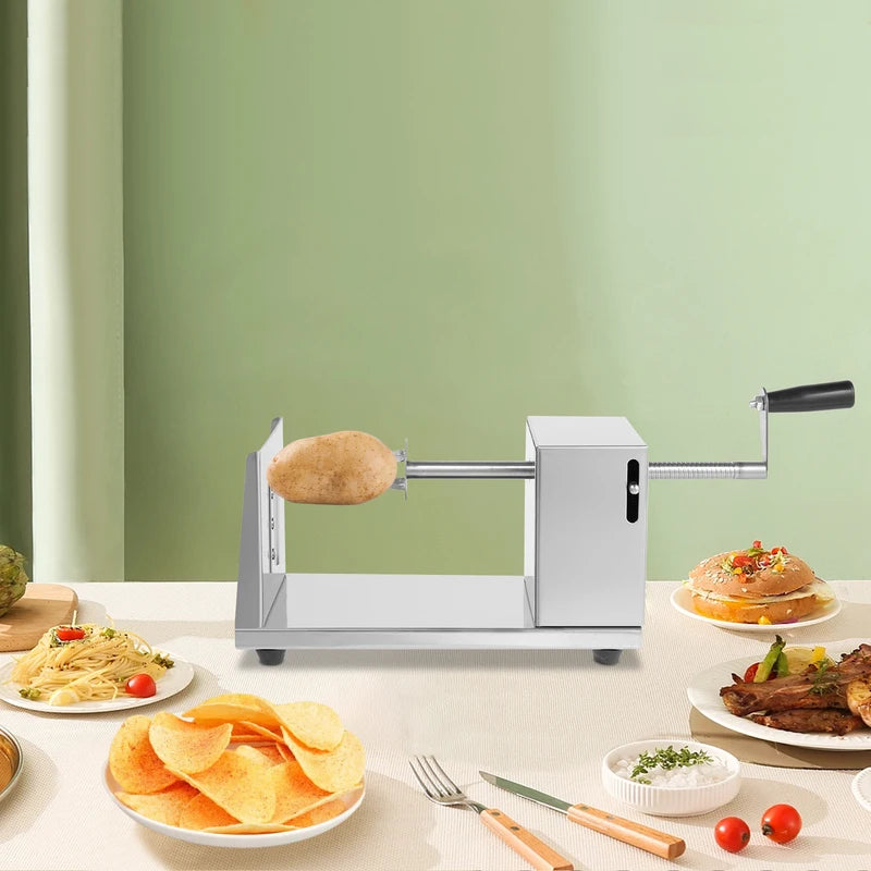 Stainless Steel Twister Potato Slicer Cutter Spiral Cutter Potato