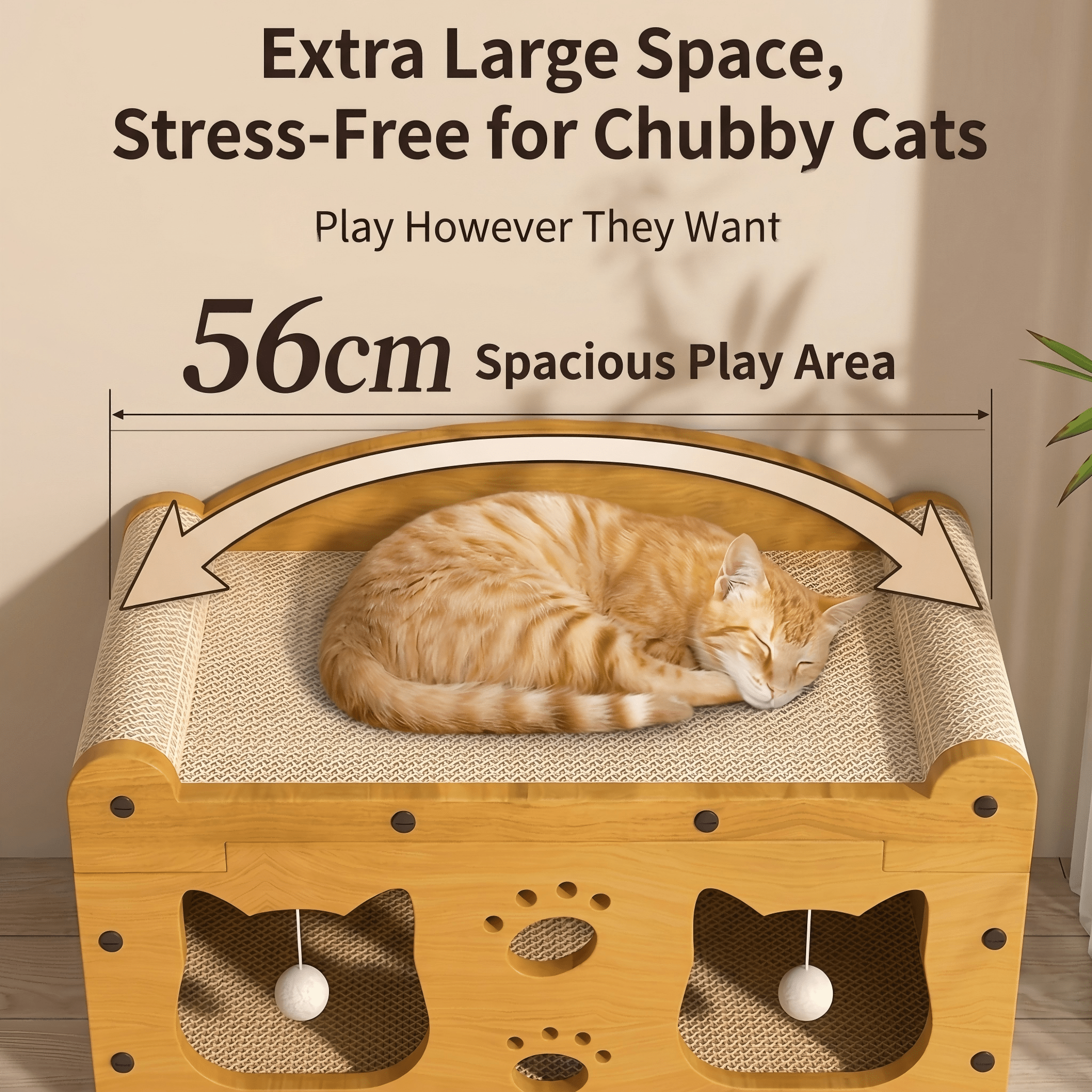 Multi-Style Double-Layer Cat Scratcher House