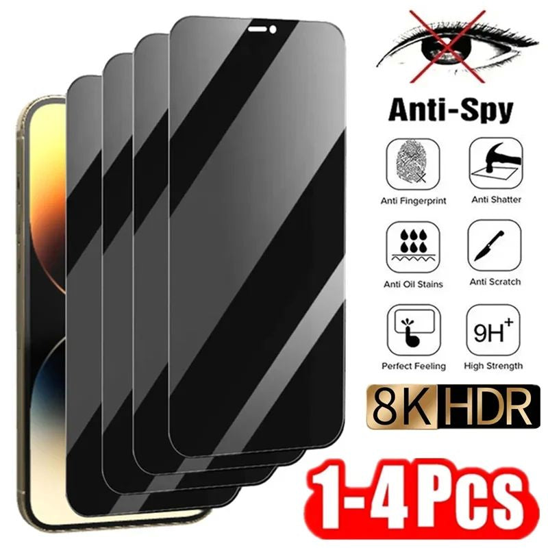 1-4Pcs Privacy Screen Protector For Anti-spyProtective Glass 15 16
