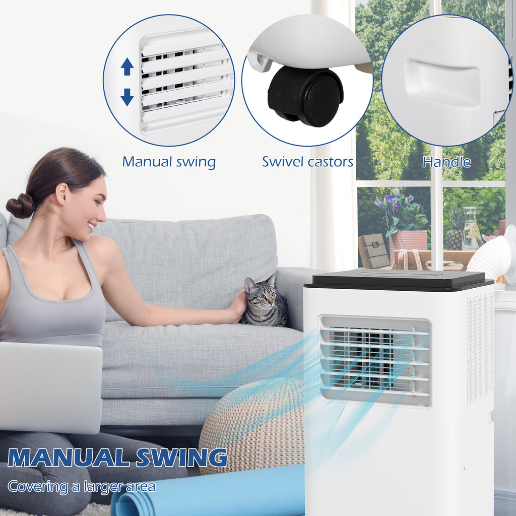 10,000 BTU Portable Air Conditioner with Auto-Drain Dehumidifier