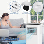 10,000 BTU Portable Air Conditioner with Auto-Drain Dehumidifier