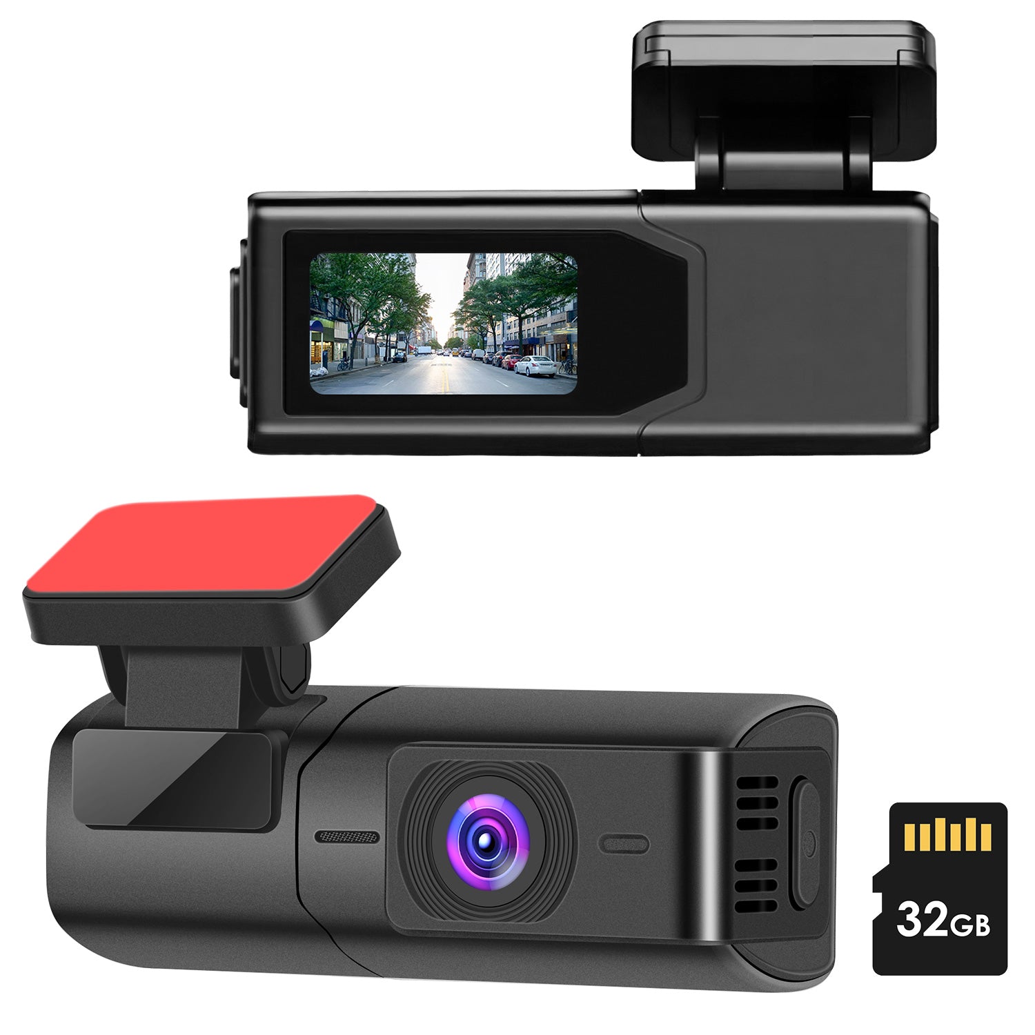 1Pc 2K HD Front Dash Cam For Car