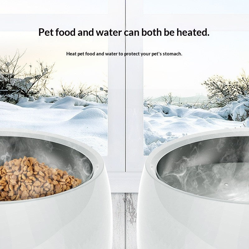Food-Grade Stainless Steel Smart Heated Pet Bowl