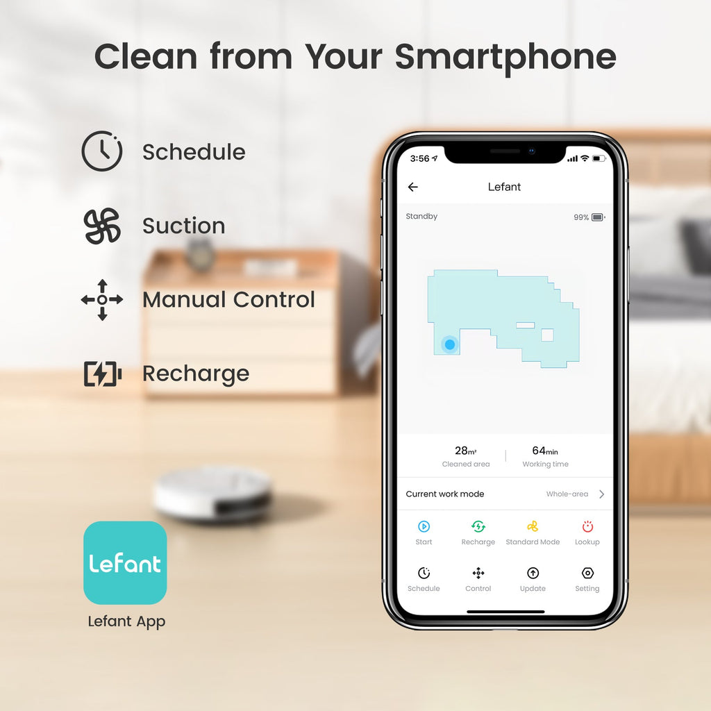 LiDAR Robot Vacuum & Mop Pro — 7000Pa Suction, Self-Navigation, App Control