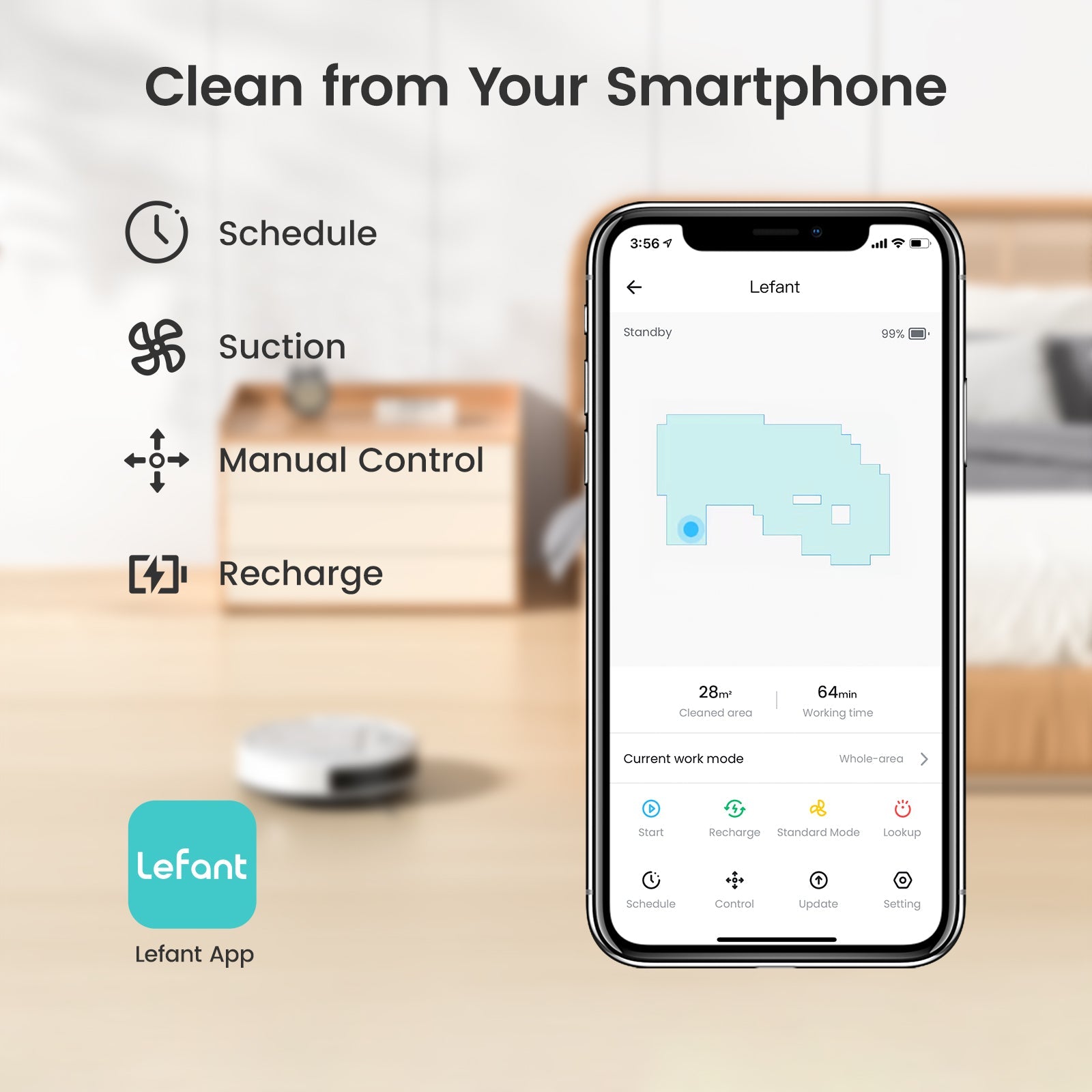 LiDAR Robot Vacuum & Mop Pro — 7000Pa Suction, Self-Navigation, App Control