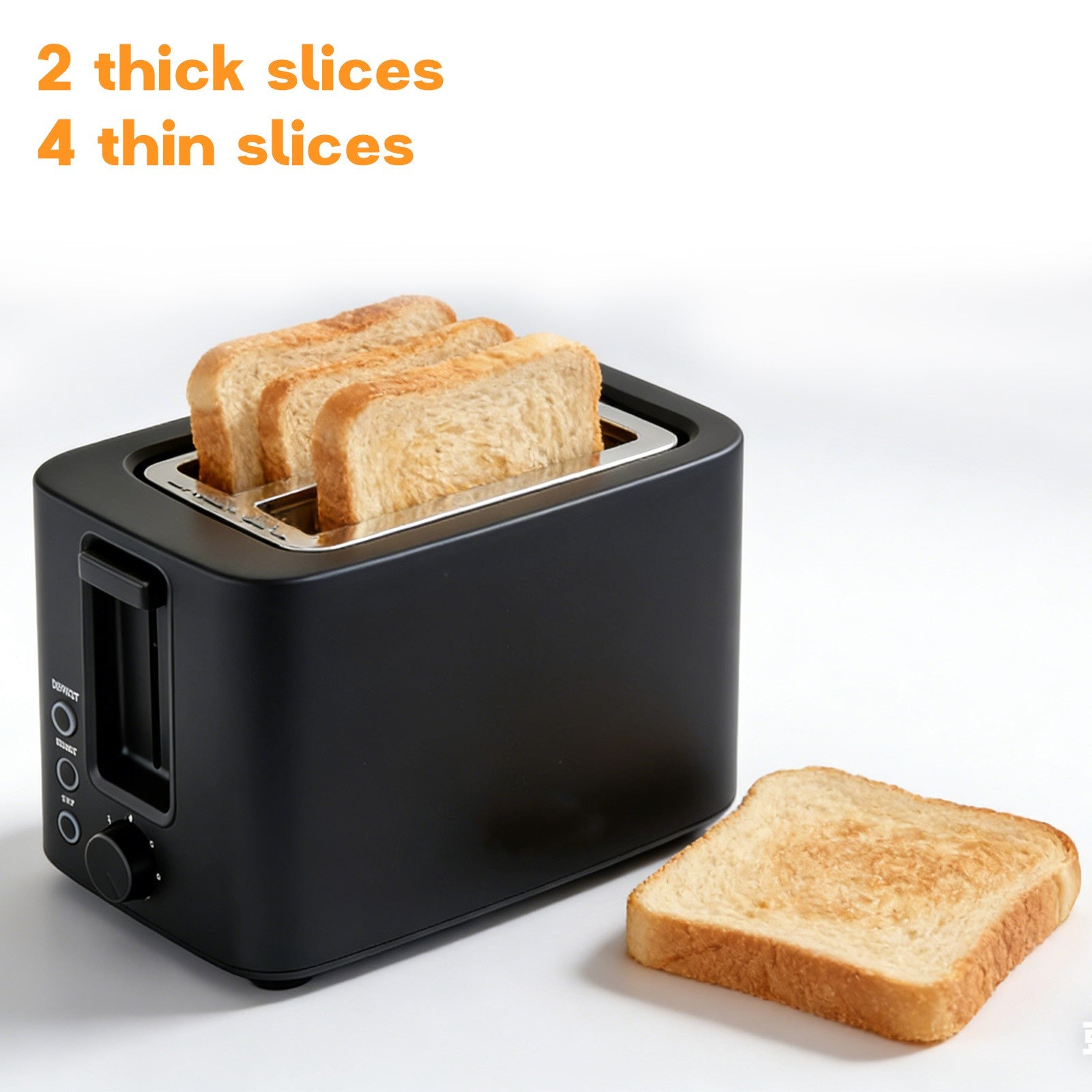 Slicetoaster With 7 Browning Level - Defrost - Reheat