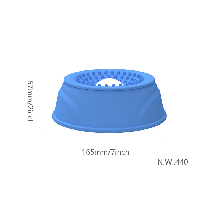 Household Silicone Slow-Feeding Dog Bowl