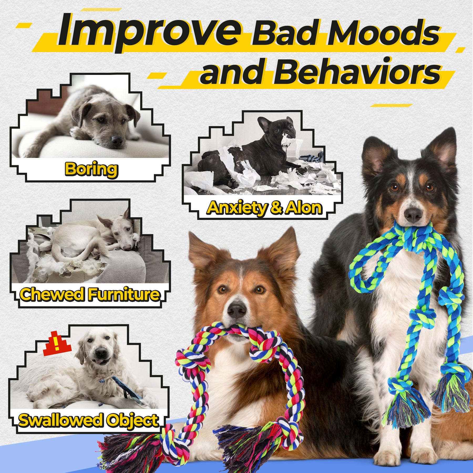 Tough Dog Rope Toys For Aggressive Chewers