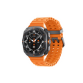 Orange and black Galaxy Watch Ultra Bluetooth 47mm smart watch display close-up image