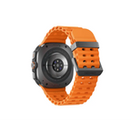 Orange Galaxy Watch Ultra with black hardware for the Galaxy Watch series