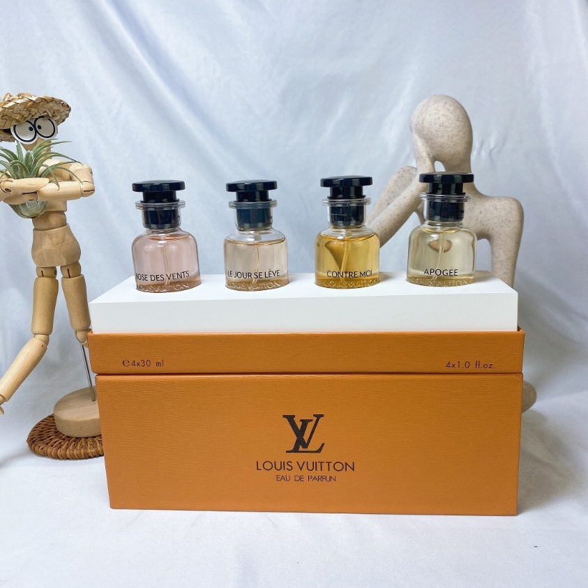 Louis Vuitton Perfume Mini Set (Rose des Vents, Apogeé, Matière Noire, Le Jour Se Lève 4x10ml) EDP 10ml | Soundmali
