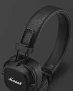 Marshall Major IV Wireless On-Ear Headphones — 80+ Hour Battery, Wireless Charging