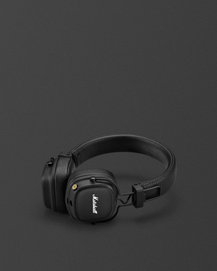 Marshall Major IV Wireless On-Ear Headphones — 80+ Hour Battery, Wireless Charging