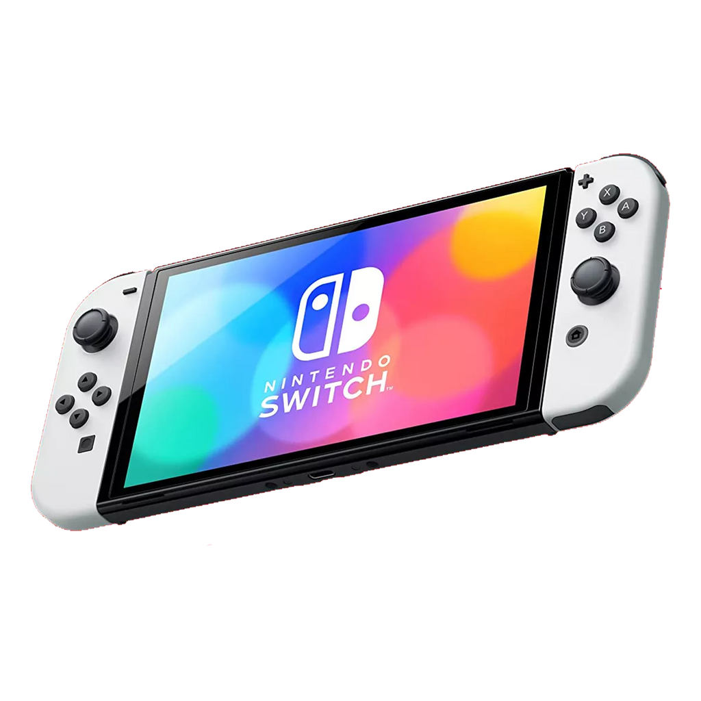 Nintendo Switch OLED - White (view 2) — Soundmali