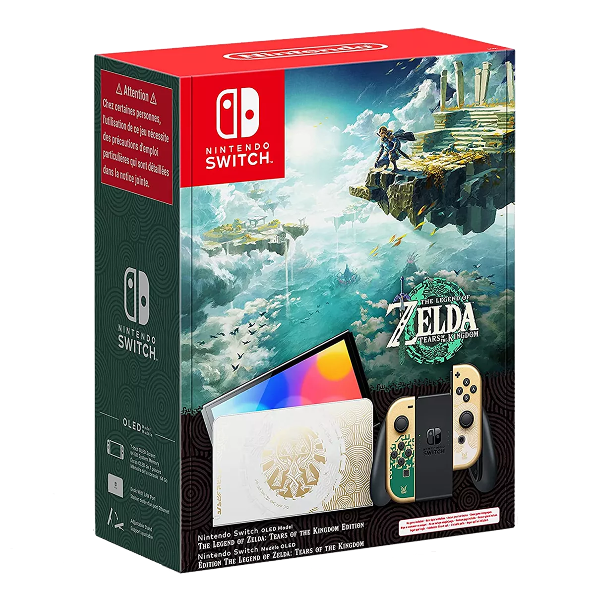 Nintendo Switch OLED Zelda: Tears of the Kingdom Limited Edition (view 2) — Soundmali