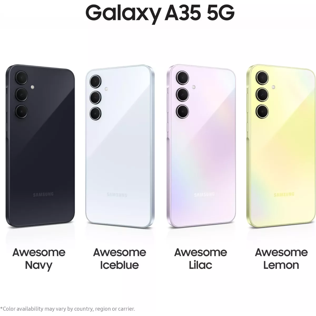 Samsung Galaxy A35 5G Smartphone (Dual-SIMs, 8+256GB) - Awesome Navy (view 2) — Soundmali