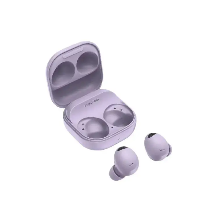 Lavender Samsung Galaxy Buds 2 Pro SM-R190 with charging case for secure checkout