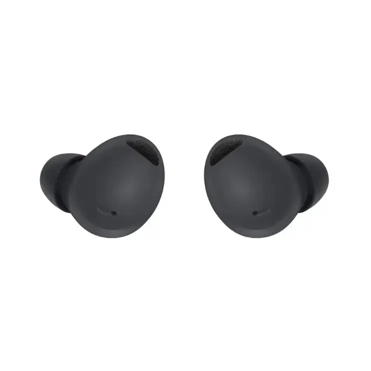Black wireless earbuds from Samsung Galaxy Buds 2 Pro for secure checkout on galaxy buds