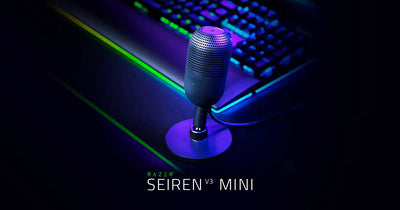 Razer Seiren V3 Mini USB Microphone — Tap-to-Mute, Compact Streaming Mic