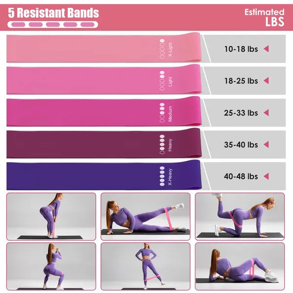 14-Piece Pilates Ring Essentials Kit — Magic Circle, Resistance Bands & Grip Socks - Image 3
