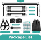 Pilates Bar Kit With 6 Resistance Bands — Home Gym Full Body Workout Set - Image 2