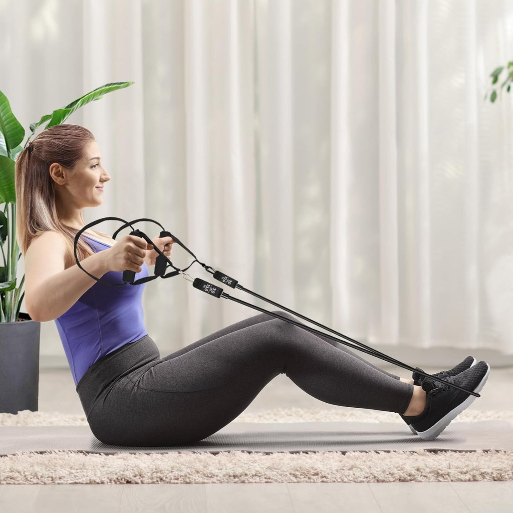 Pilates Bar Kit With 6 Resistance Bands — Home Gym Full Body Workout Set - Image 3