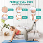 Pilates Bar Kit With 6 Resistance Bands — Home Gym Full Body Workout Set - Image 7