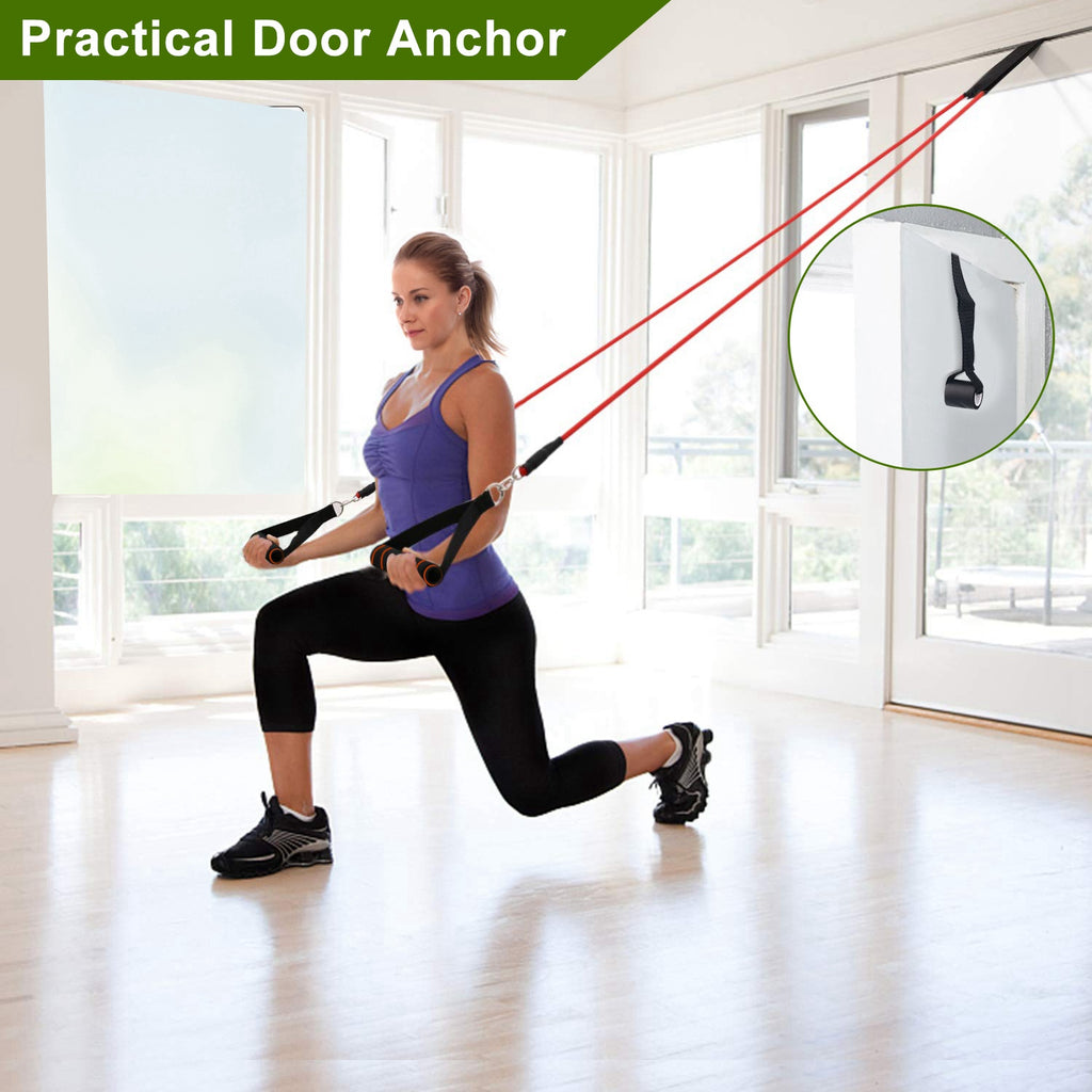 11-Piece Resistance Bands Set — Full Body Home Gym with Door Anchor & Handles - Image 3