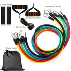 11-Piece Resistance Bands Set — Full Body Home Gym with Door Anchor & Handles - Image 4