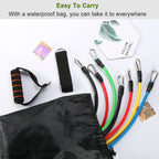 11-Piece Resistance Bands Set — Full Body Home Gym with Door Anchor & Handles - Image 7